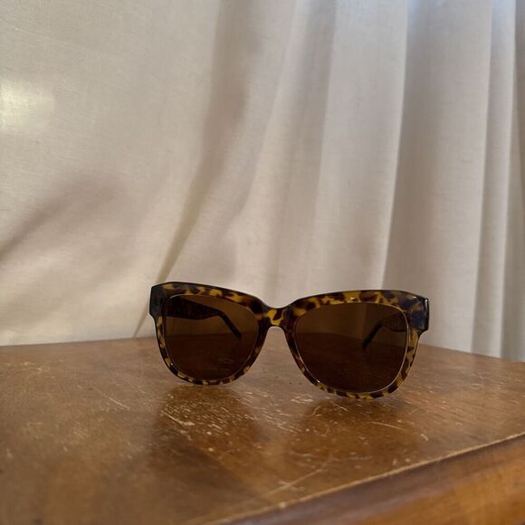 Zenni‎ Sunglasses Eyeglasses FRAME Tortoise Shell Brown Thick Square Chic - Picture 2 of 9
